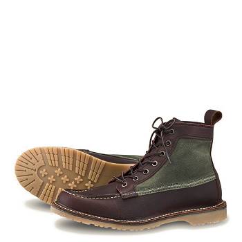 Red Wing Férfi Weekender Vászon Moc 6 Inch Bakancs Barna